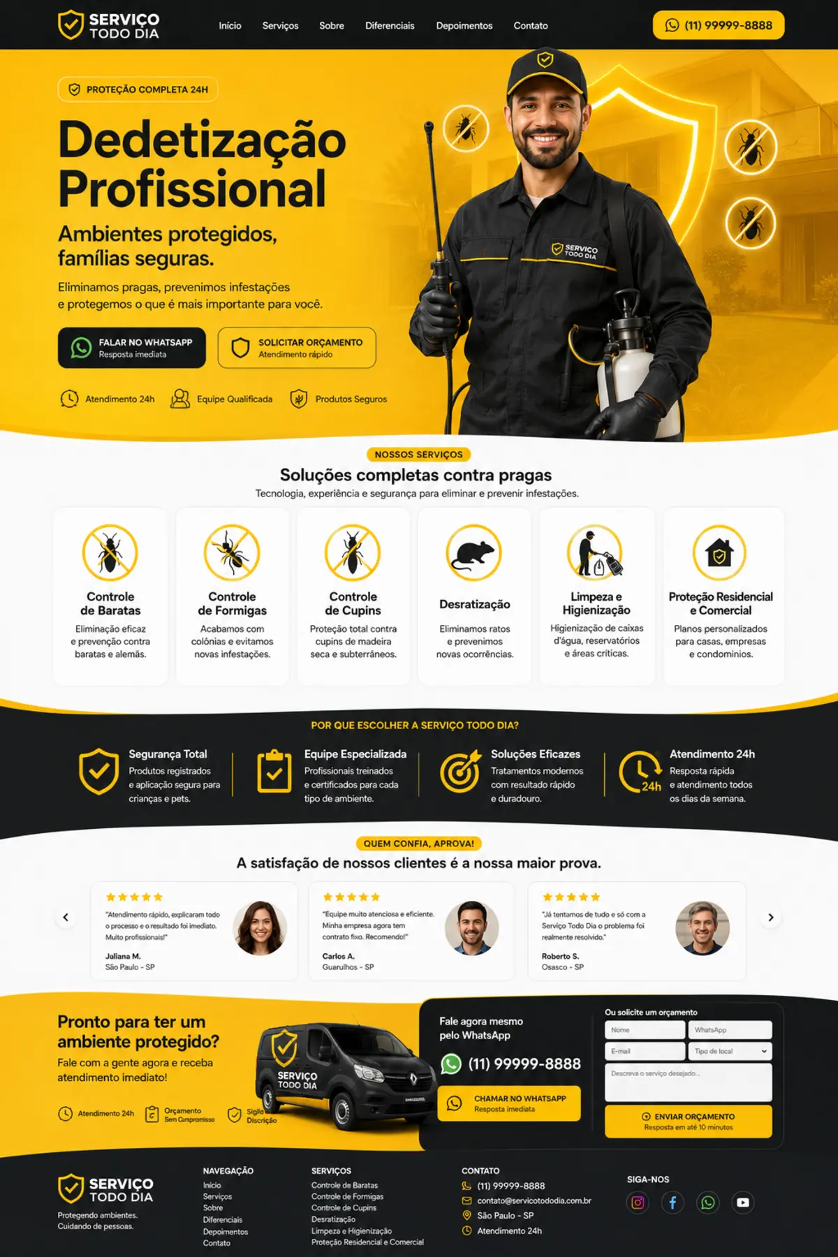 Projeto de presença digital para prestador de serviços