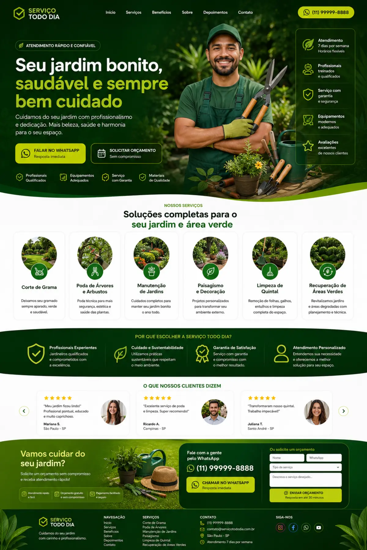 Projeto de marketing para prestador de serviços
